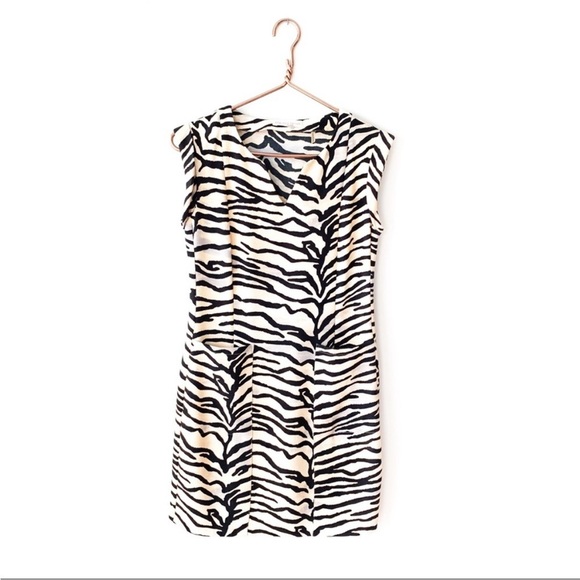 Rebecca Taylor | GORGEOUS Fall Tiger Animal Print Shift Dress 2 - Picture 4 of 8